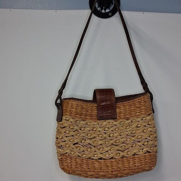 BRIGHTON STRAW SHOULDER BAG FTL-05-016 - Picture 2 of 9